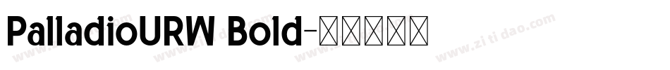 PalladioURW Bold字体转换